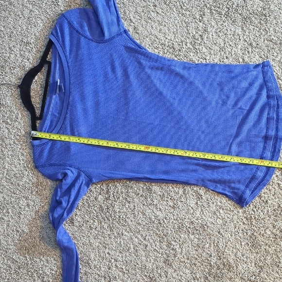 Mossimo Supply Co. Fitted Blue Long Sleeve Tee - Picture 6 of 7